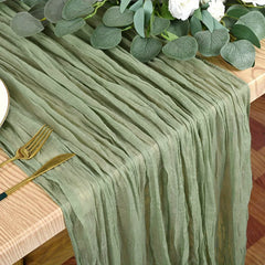 GAUZELLE - Cheesecloth Table Runner for Graceful Table Styling