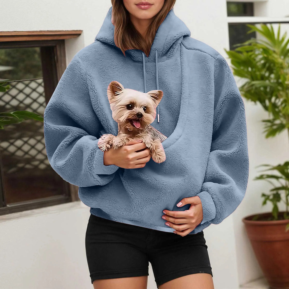 PAWVENA - Pet Pouch Hoodie for Hands-Free Cuddles