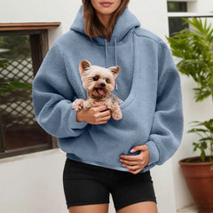 PAWVENA - Pet Pouch Hoodie for Hands-Free Cuddles