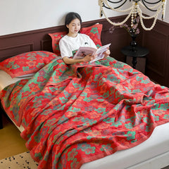 VAYLUNE - Floral Cotton Sofa Throw That Anchors the Room