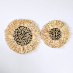 SAVRUMA - Moroccan Woven Wall Art for Warm Textural Depth