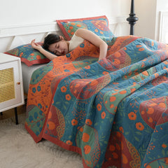 VAYLUNE - Floral Cotton Sofa Throw That Anchors the Room