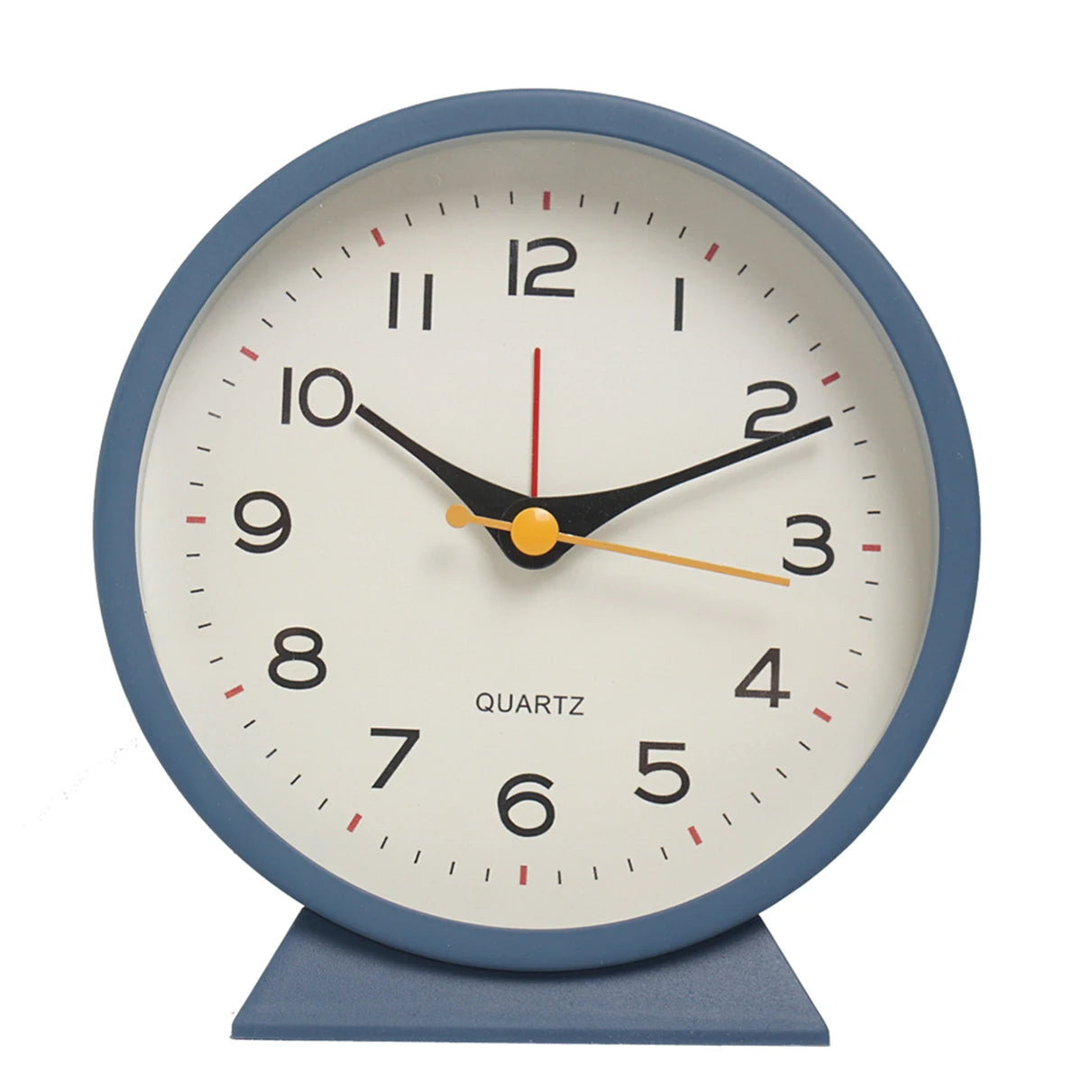 TINVORA - Metal Alarm Clock for Quiet Bedside Timekeeping