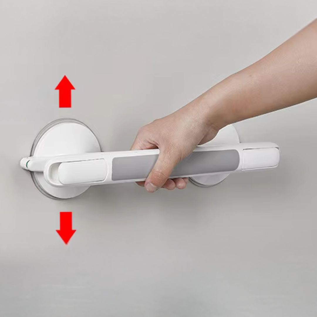 GRIPNOVA - Suction Shower Grab Bar for Safer Bathroom Support