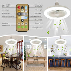 LIGHTBREEZE - Sculptural LED Ceiling Fan for Light and Airflow