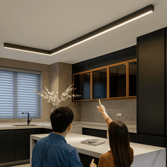 VELQORA - Sculptural LED Ceiling Lamp for Balanced Room Lighting