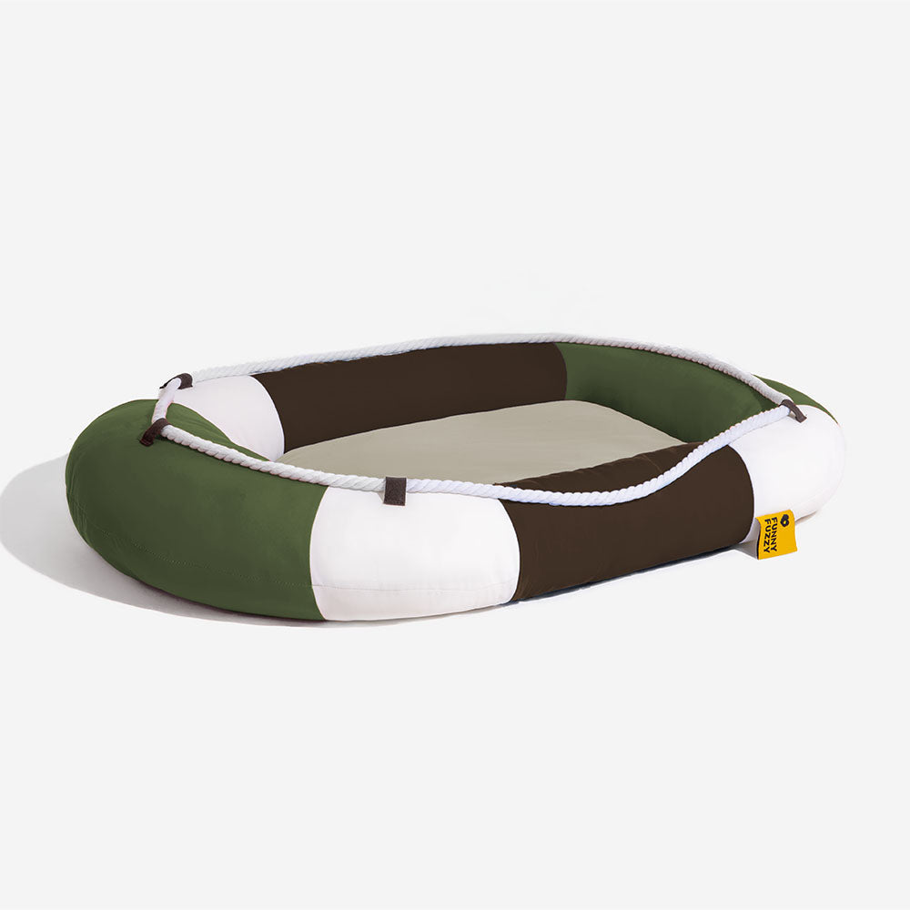 RAVYLO - Boat-Shaped Cooling Pet Bed for Summer Comfort