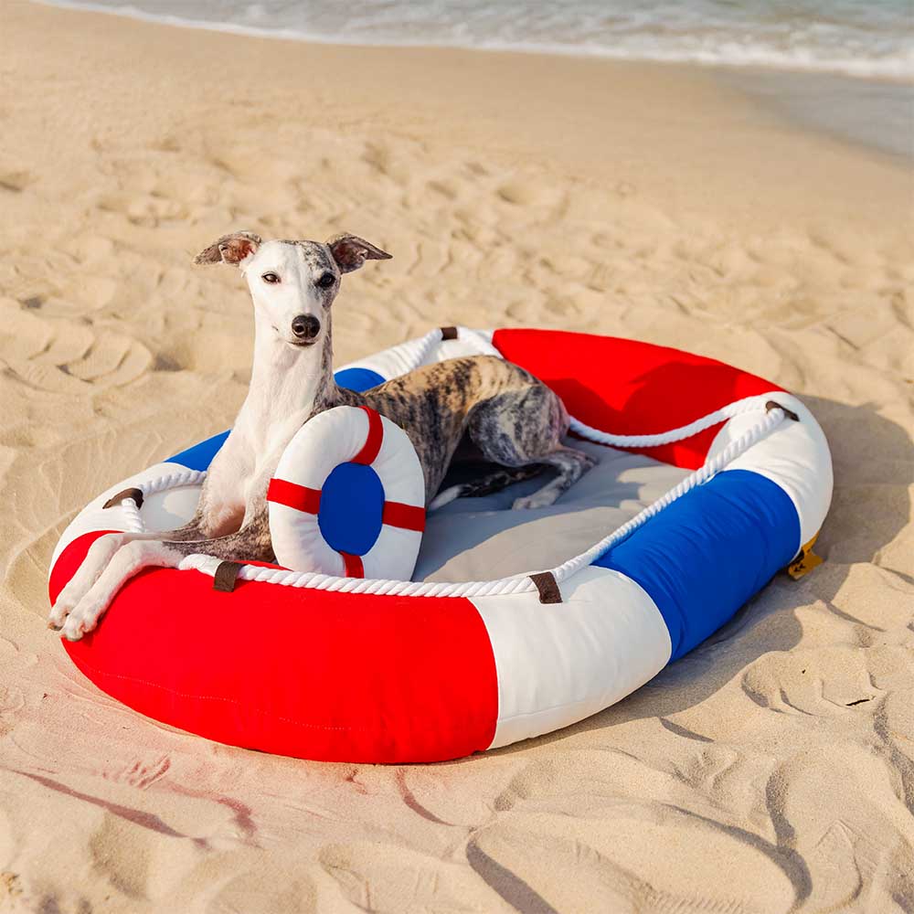 RAVYLO - Boat-Shaped Cooling Pet Bed for Summer Comfort