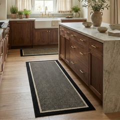 MATIVRA - Washable Non-Slip Kitchen Mat Set for Safer Footing