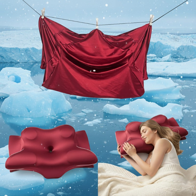 VELYORA - Butterfly Neck Pillow Cover for Sculptural Seating Comfort