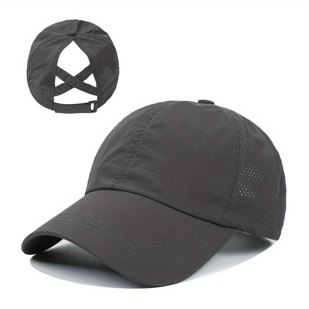 VELIQO - Quick-Dry Ponytail Cap for Comfortable Outdoor Wear