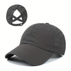 VELIQO - Quick-Dry Ponytail Cap for Comfortable Outdoor Wear