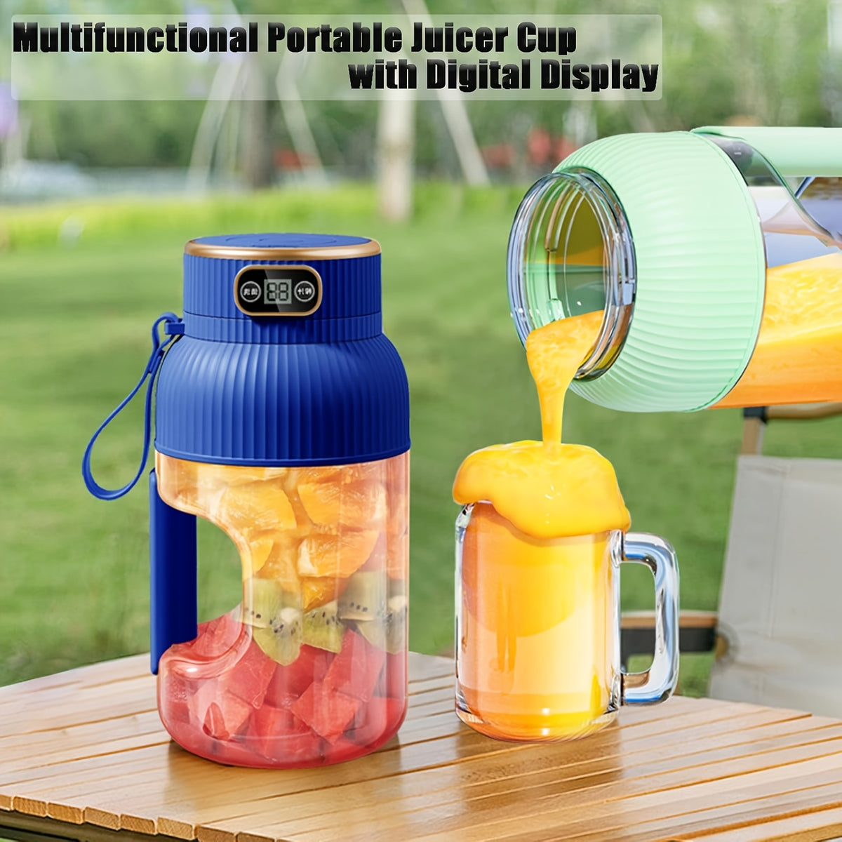 FRUVIXA - Portable Rechargeable Blender for Smoothies Anywhere