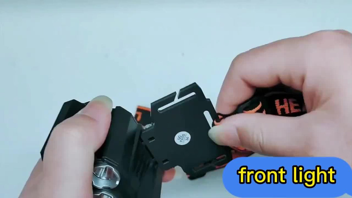 GLEVARO - Rechargeable 5-LED Headlamp for Hands-Free Outdoor Light