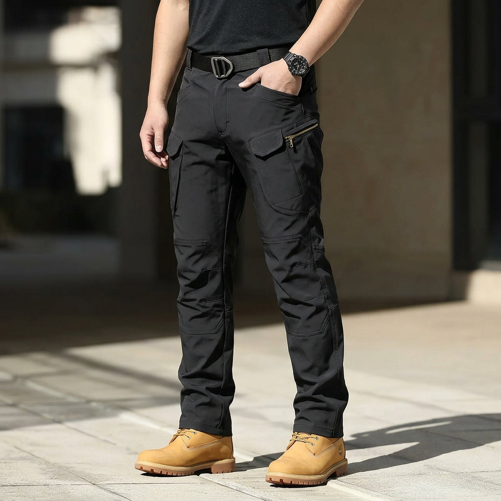 ROVEXIL - Men's Stretch Cargo Pants for Flexible Pocket Storage