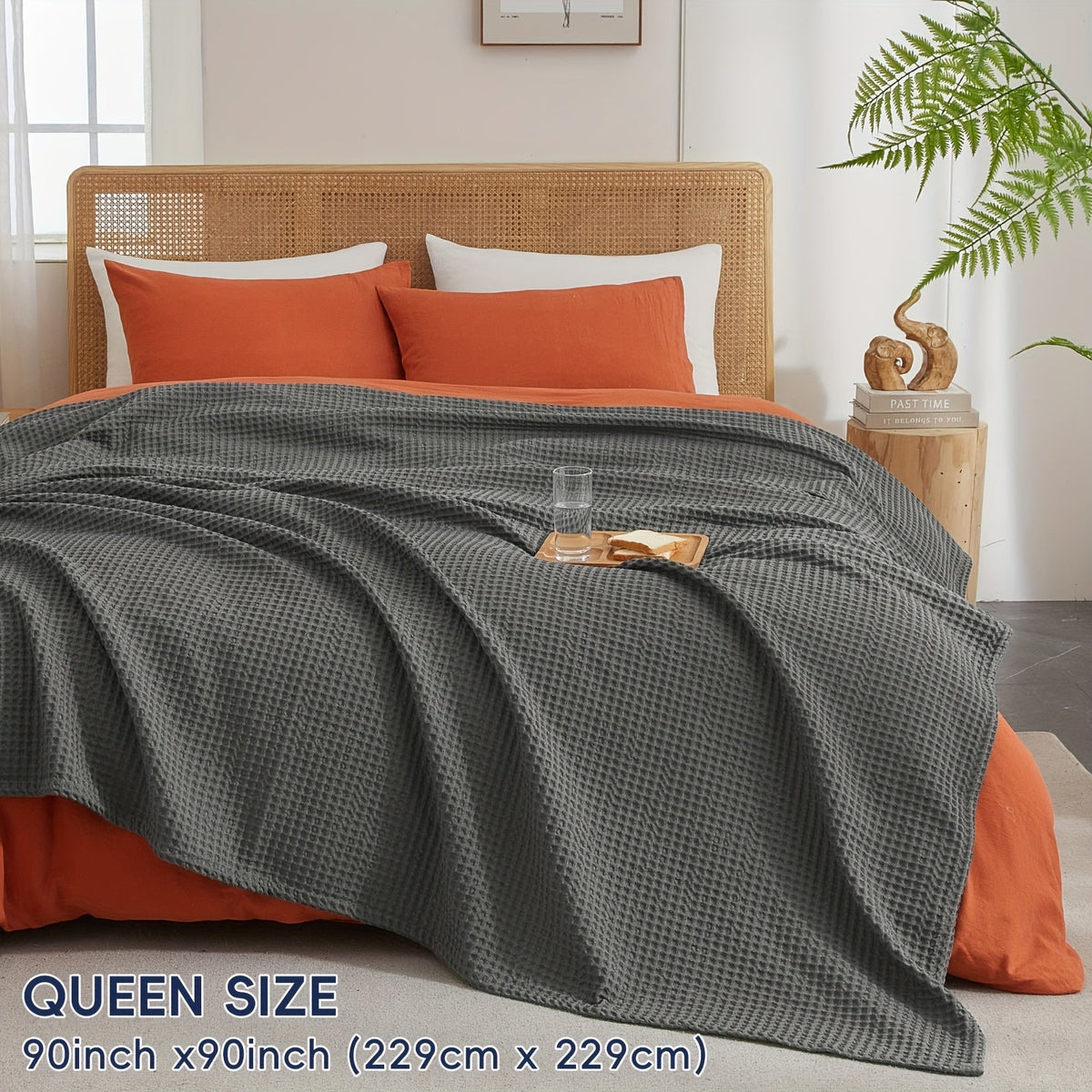 CLOUDWEAVE - Waffle Weave Throw for Softness and Sculptural Style