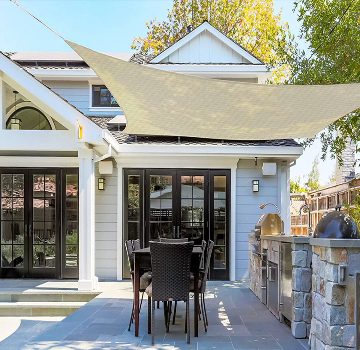 TERRASHIELD - Outdoor Shade Sail for Cooler Patio Living