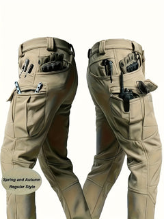 ROVEXIL - Men's Stretch Cargo Pants for Flexible Pocket Storage