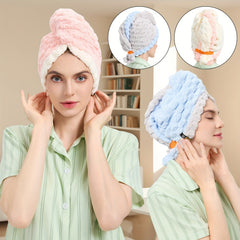 TRESSIVA - Oversized Microfiber Hair Towel for Faster Drying