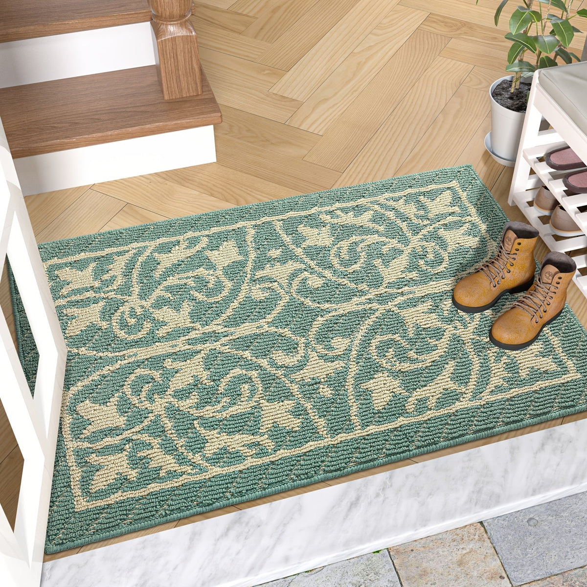 PUREHOME - Low-Profile Entryway Rug That Keeps Floors Clean