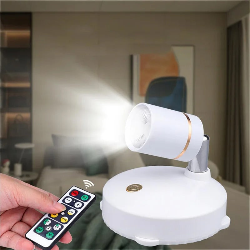ILLUNOR - Wireless LED Spotlight for Effortless Art Illumination