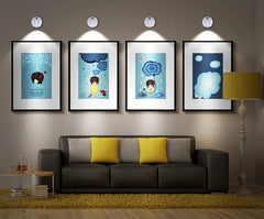 ILLUNOR - Wireless LED Spotlight for Effortless Art Illumination