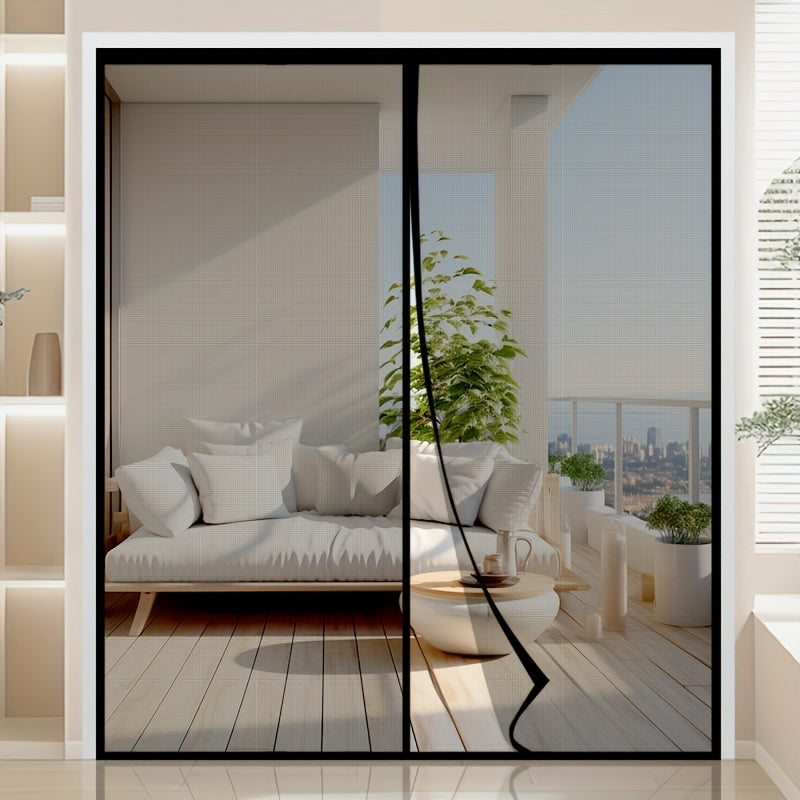 MAGNASEAL - Magnetic Mesh Door Curtain for Hands-Free Insect Control