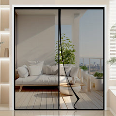 MAGNASEAL - Magnetic Mesh Door Curtain for Hands-Free Insect Control
