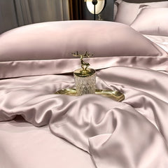 GLOSSIVA - Silk-Blend Pillowcase Pair for Artful Seating Accents