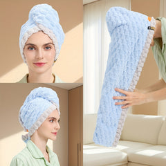 TRESSIVA - Oversized Microfiber Hair Towel for Faster Drying