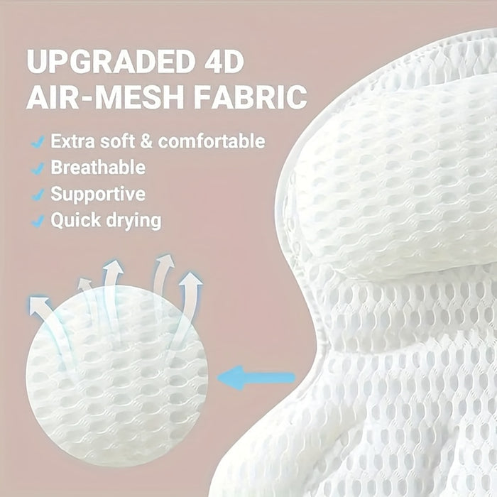SOAKORA - Sculpted Bath Pillow for Neck and Back Support