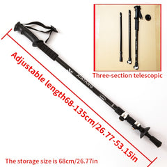 TRAVYRA - Adjustable Trekking Pole for Steadier Steps on Any Trail