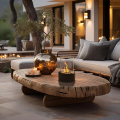 IGNELORA - Tabletop Bioethanol Fireplace for Smoke-Free Ambience