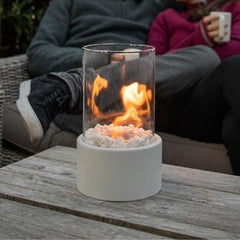 IGNELORA - Tabletop Bioethanol Fireplace for Smoke-Free Ambience