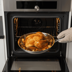 KULVORA - Coating-Free Stainless Steel Pan for Precise Searing