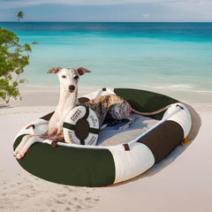 RAVYLO - Boat-Shaped Cooling Pet Bed for Summer Comfort