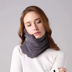 NUVYRA - Ergonomic Travel Pillow for Neck Support on Long Journeys