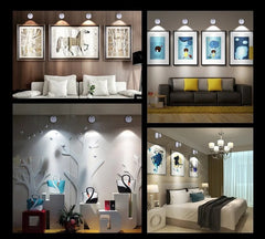 ILLUNOR - Wireless LED Spotlight for Effortless Art Illumination
