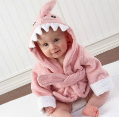 SNUGLIO - Cotton Animal Hooded Baby Robe for Cozy Drying