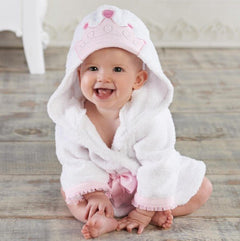 SNUGLIO - Cotton Animal Hooded Baby Robe for Cozy Drying