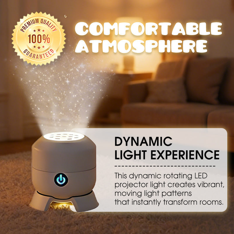 RIPPLELIGHT - Rotating LED Projector for a Calming Room Glow
