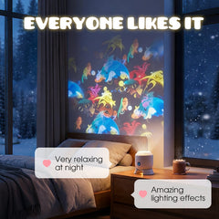 RIPPLELIGHT - Rotating LED Projector for a Calming Room Glow