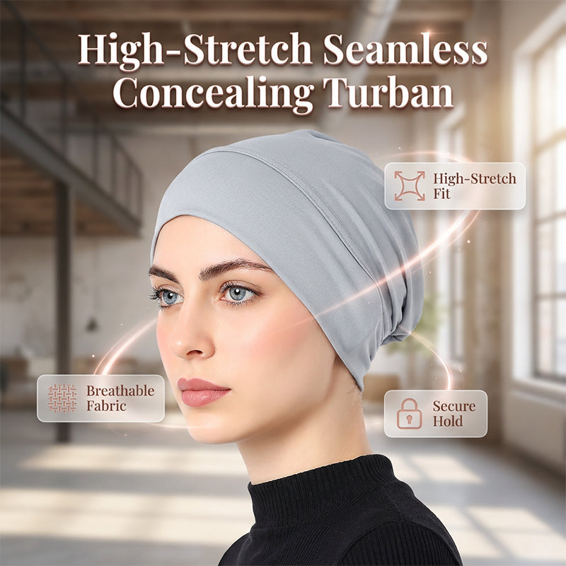 SOVYRA - Stretch Turban Cap for Secure All-Day Comfort