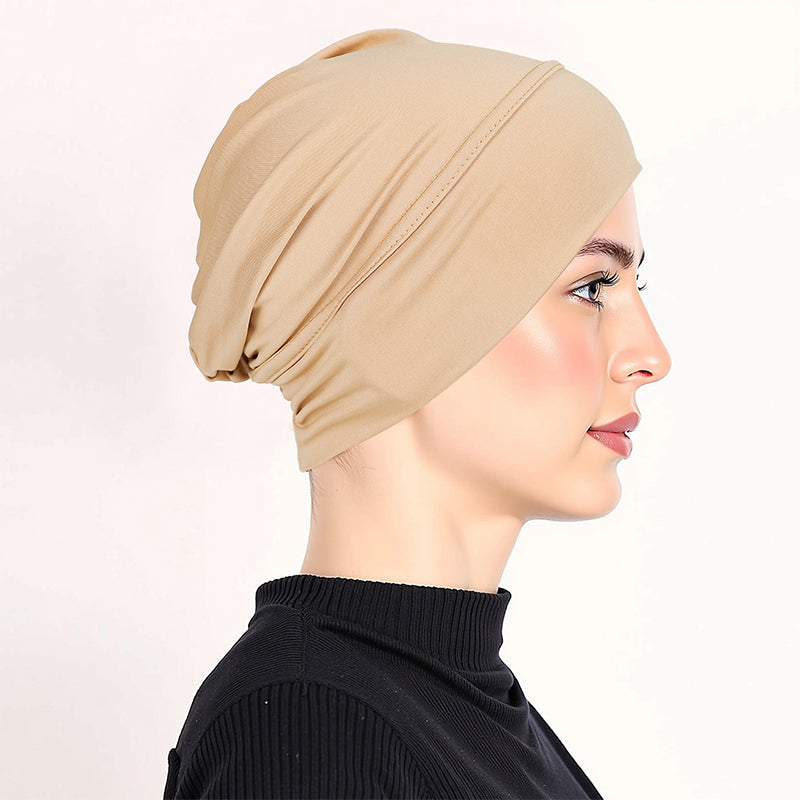 SOVYRA - Stretch Turban Cap for Secure All-Day Comfort