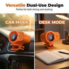 VAYLORA - Car Vent And Desk Fan for Hands-Free Cooling