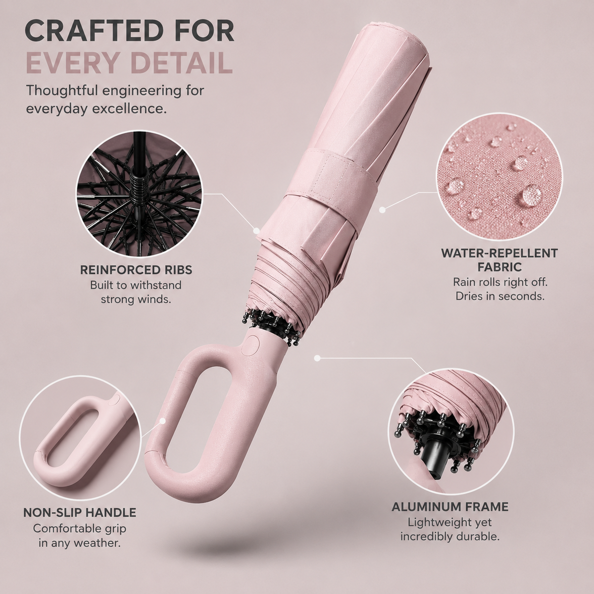 STORMLOCK - Automatic Windproof Umbrella for Reliable Weather Protection