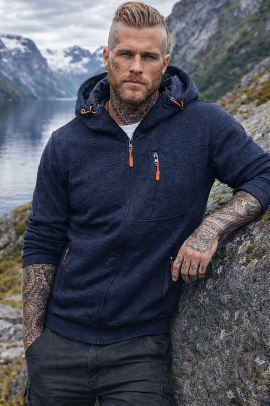 FLEVARO - Fleece-Lined Zip Hoodie for Warm Everyday Layering