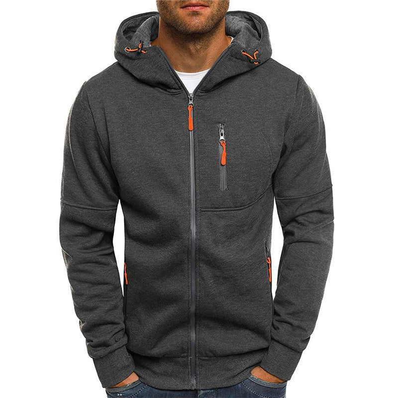 FLEVARO - Fleece-Lined Zip Hoodie for Warm Everyday Layering