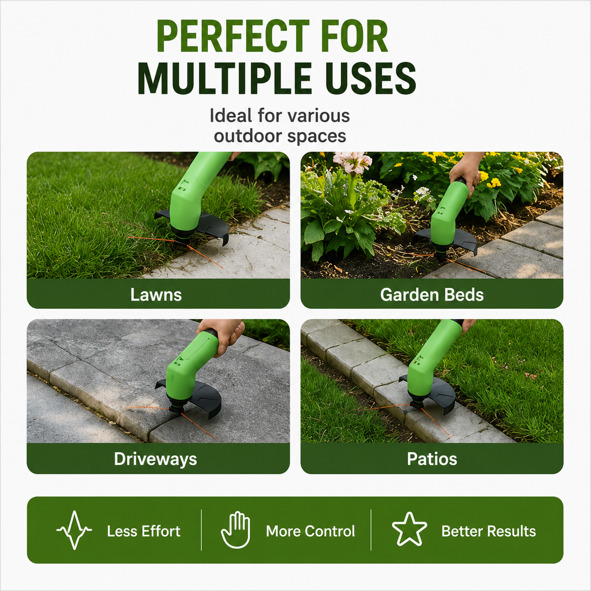TRIMMASTER - Cordless Mini Grass Trimmer for Precise Lawn Edging
