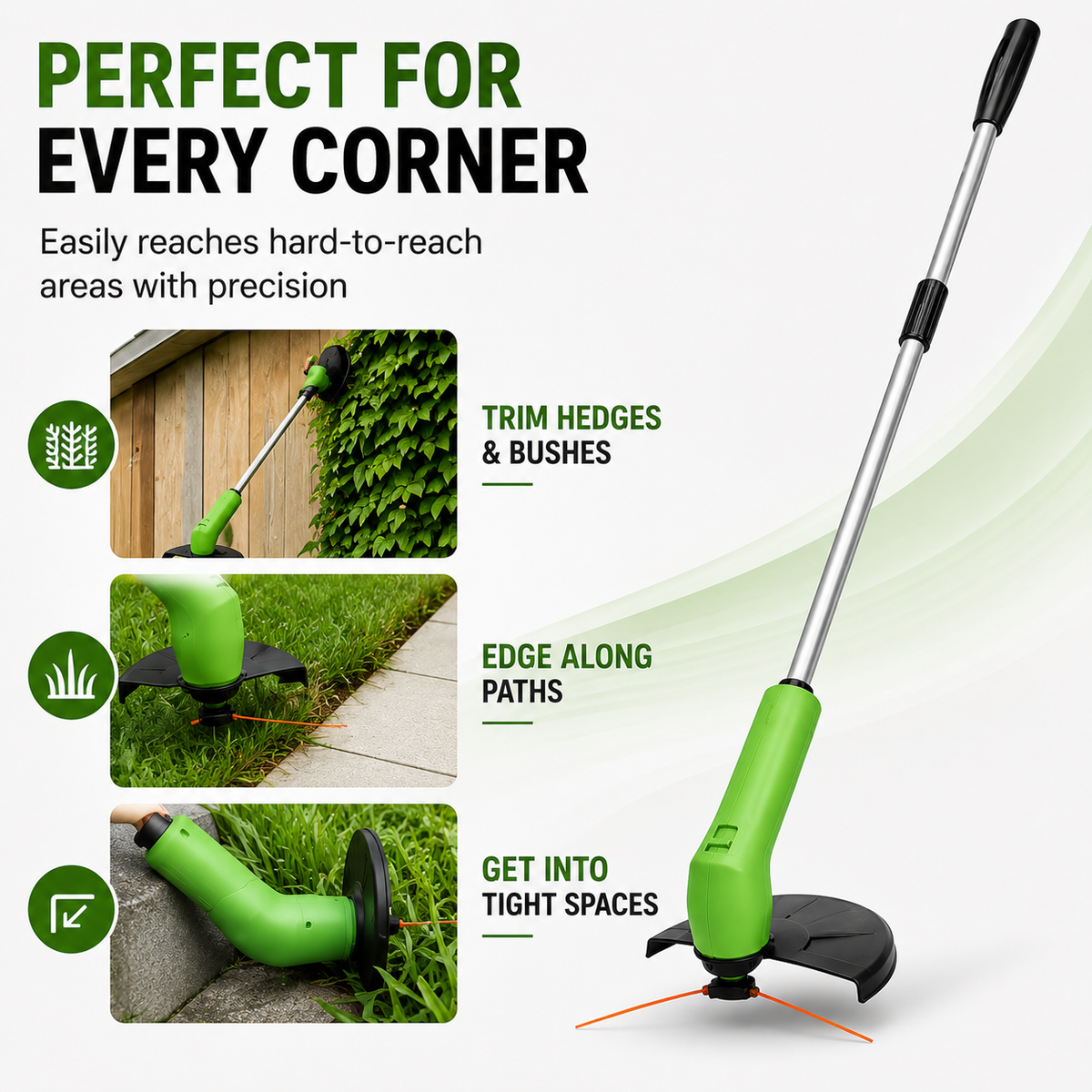 TRIMMASTER - Cordless Mini Grass Trimmer for Precise Lawn Edging